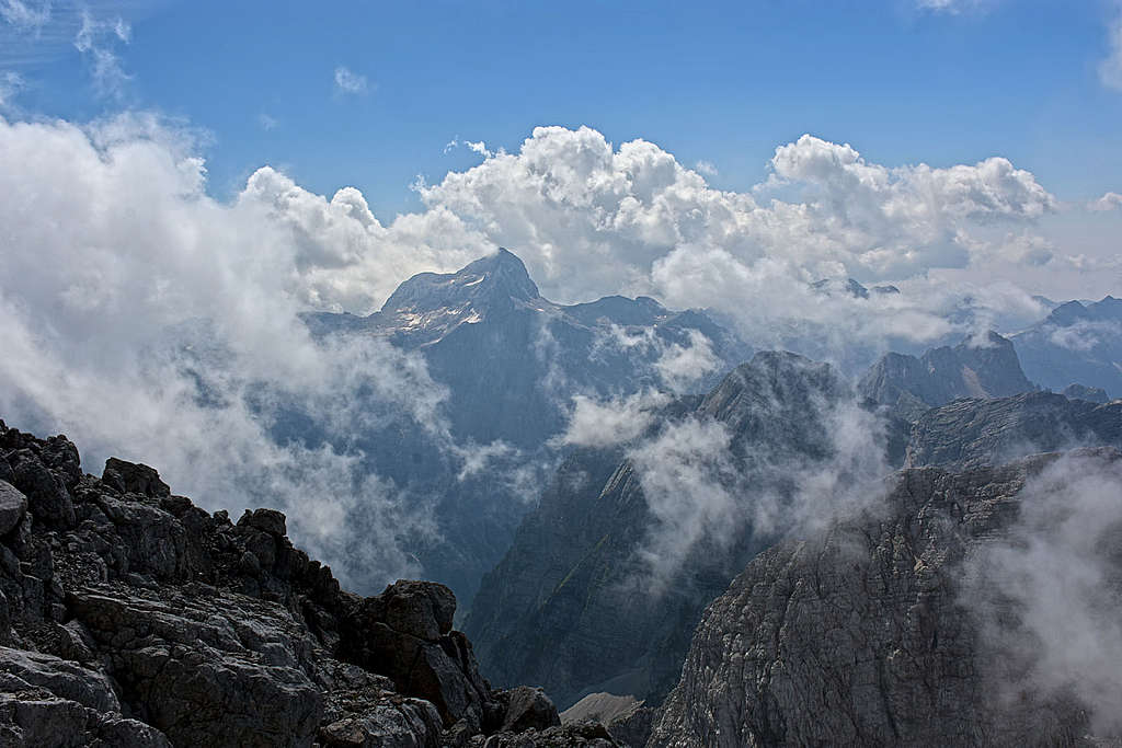 Triglav in clouds