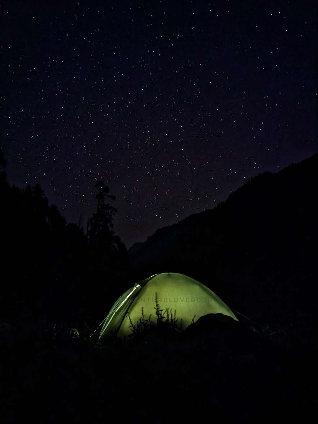 Camp with stars above! PC Rinku