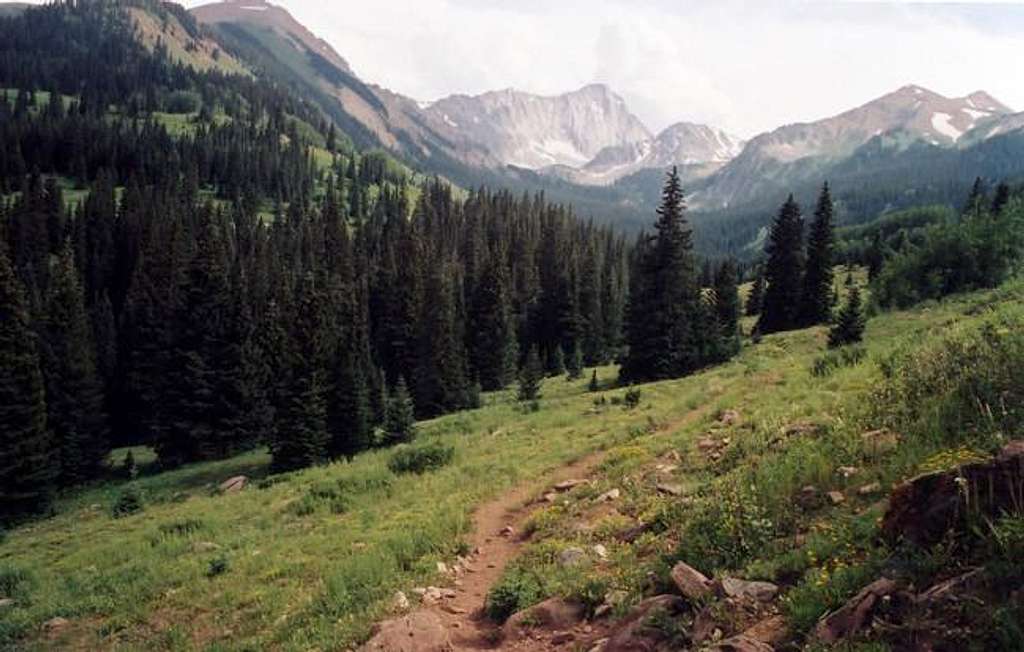 View of Capitol Peak from Capitol Ditch Trail