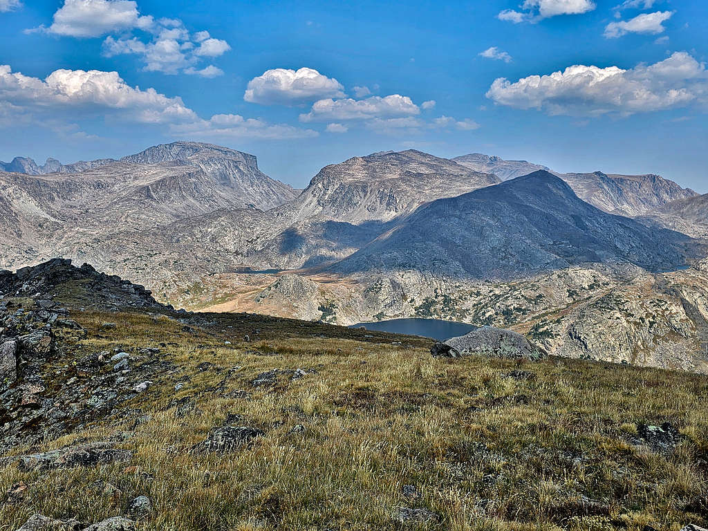 Cloud Peak, Bomber Mountain and Mistymoon Lake