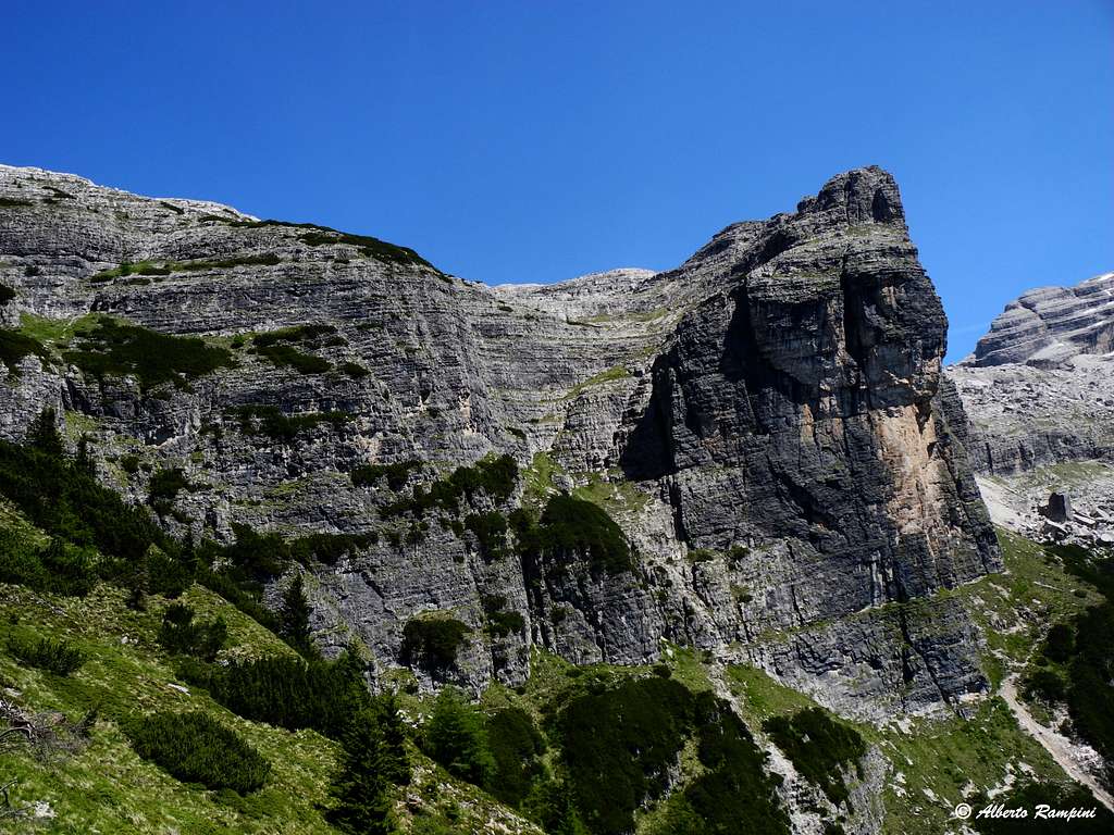 Corna Rossa, Brenta Dolomites