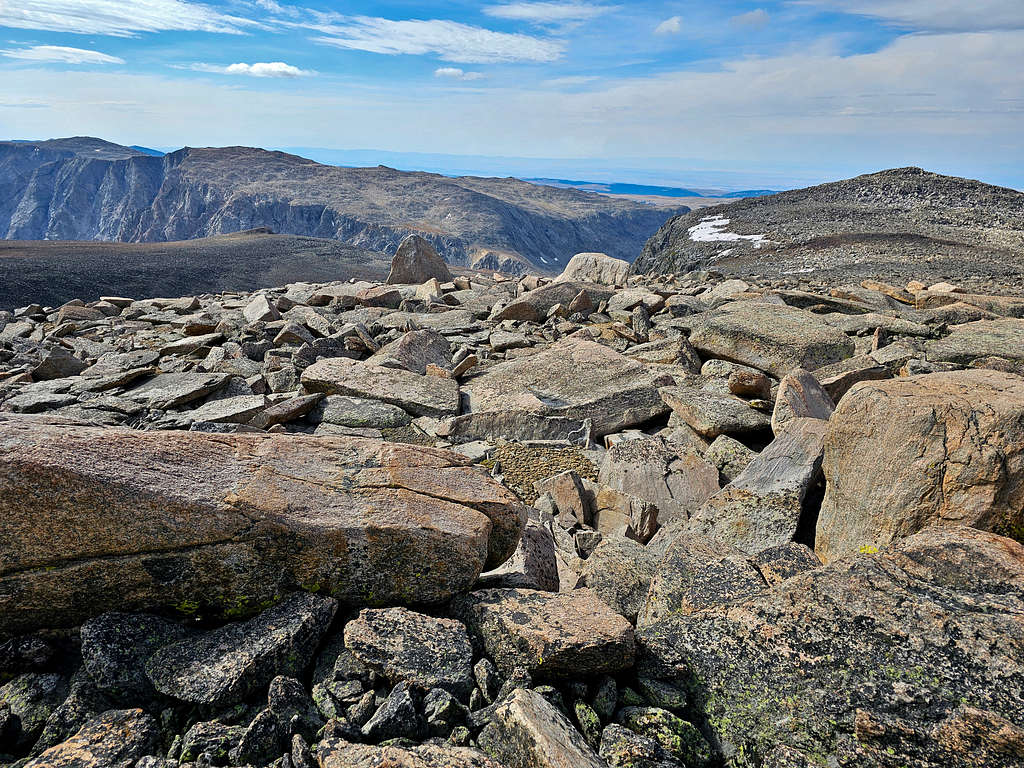 Point 12460 ft, Peak 12329 ft and Mather Peak