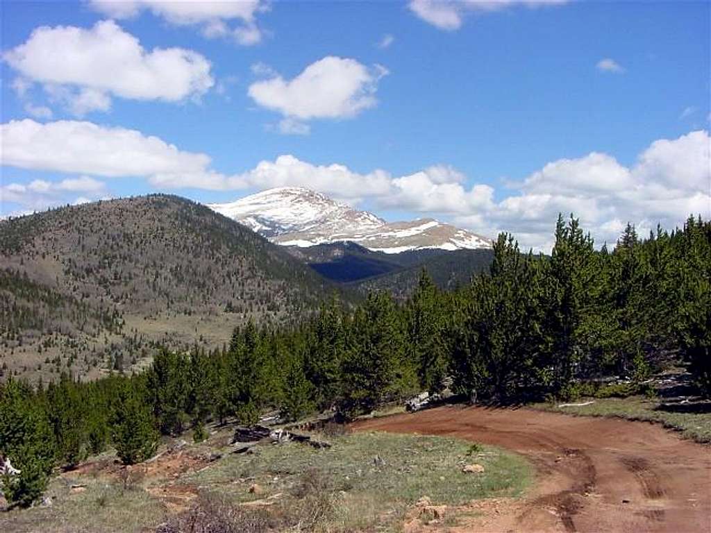 View of Pikes Peak near the...