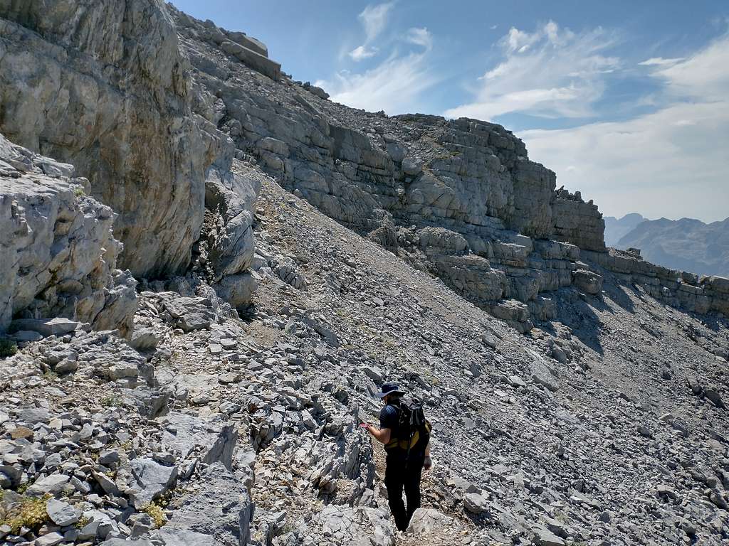 Above the couloir