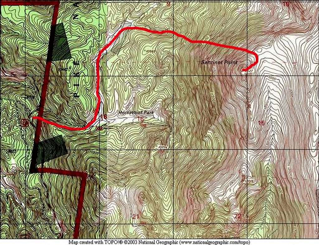 A Route TOPO for Sentinel...