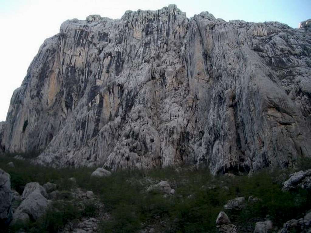 The north-western face of...