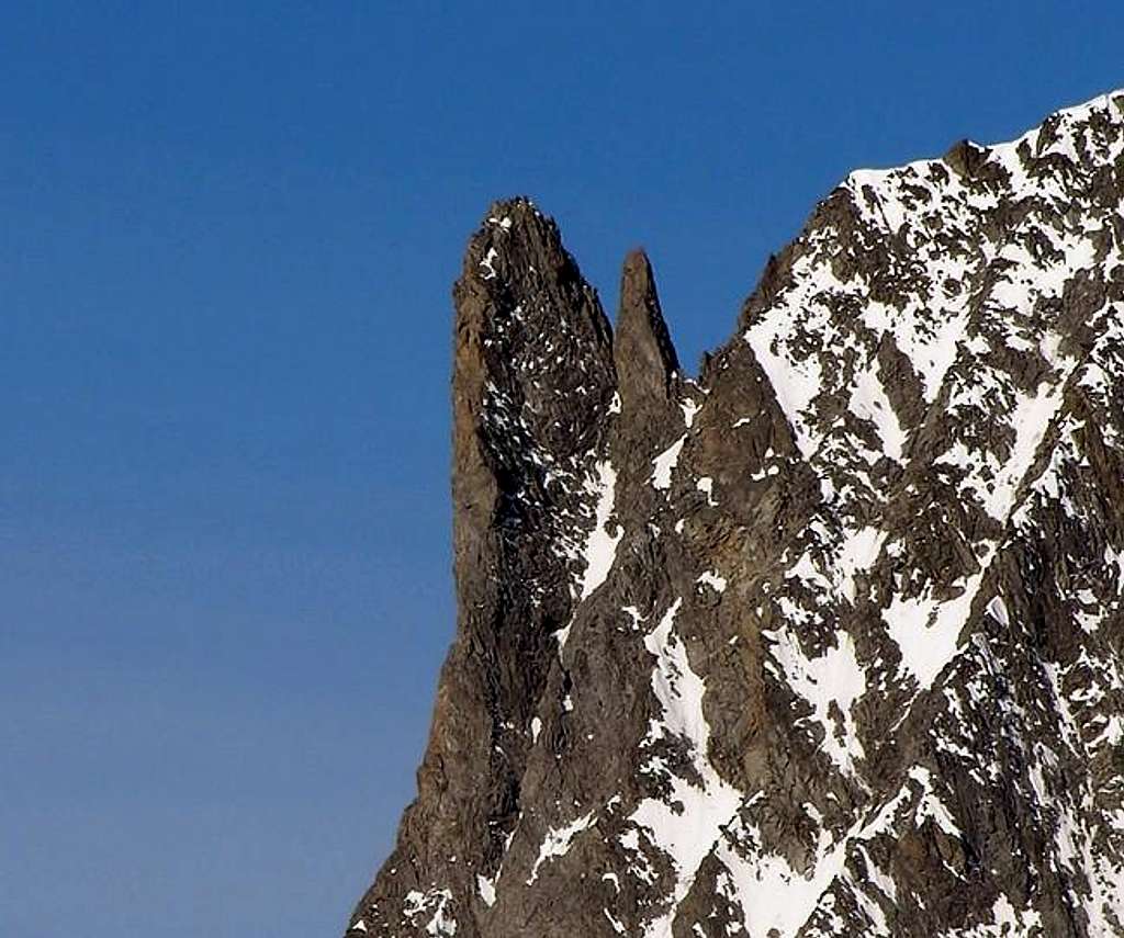 La punta Gugliermina (3893 m)...