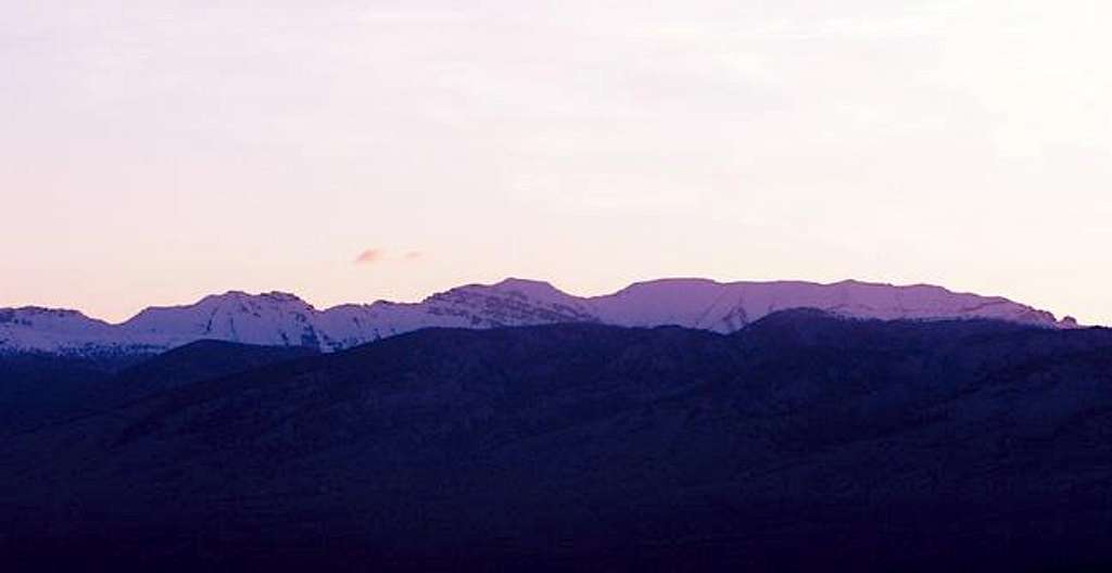 Scott Peak before sunrise...