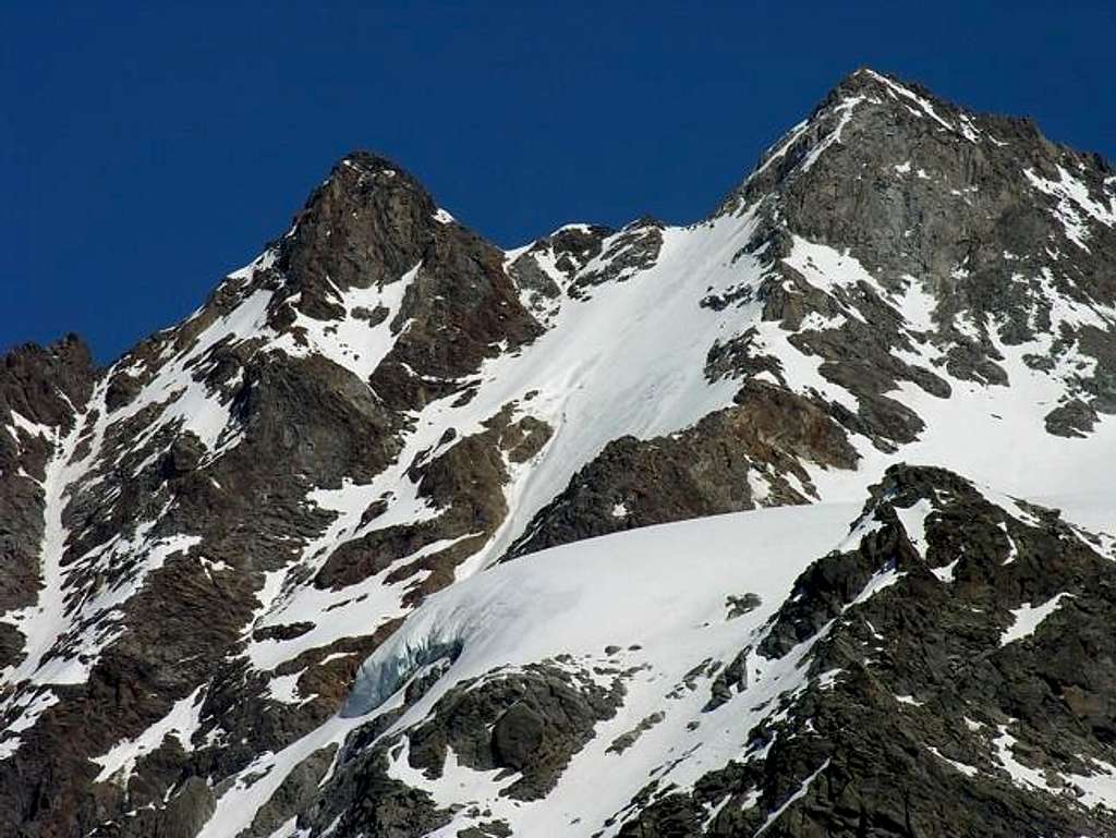 Le punte Patrì nord (3561 m)...