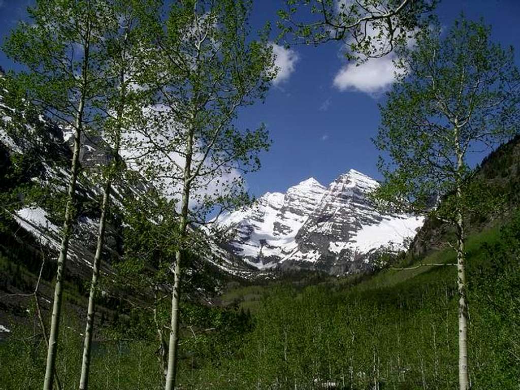 The Maroon Bells from just...