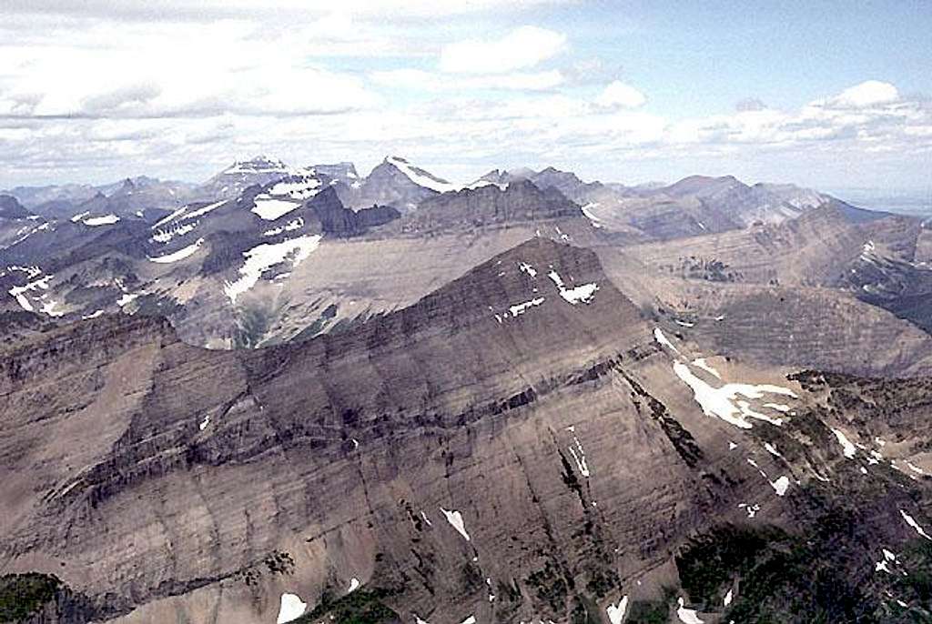 View north from the summit of Mount Gould.
