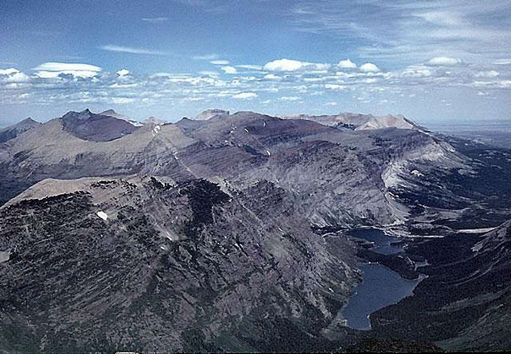 View NE from the summit of Mount Gould