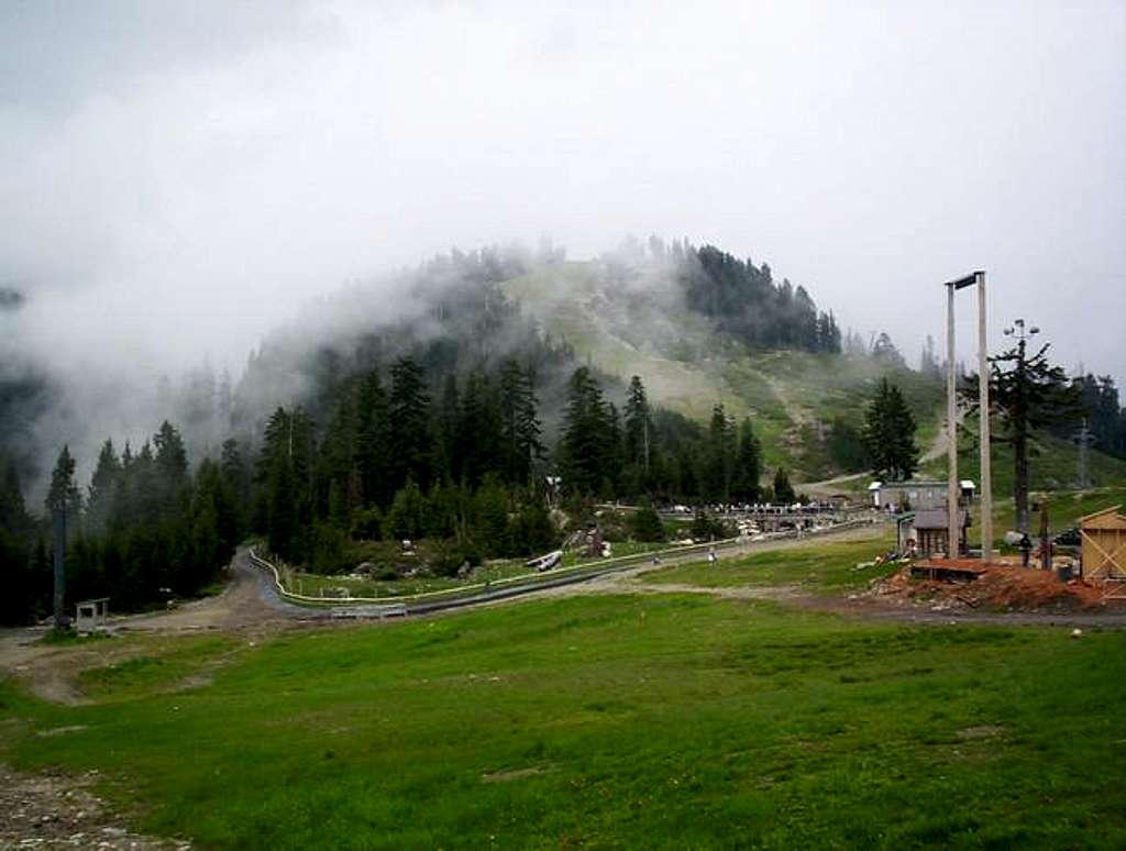 Grouse Mountain from the peak...