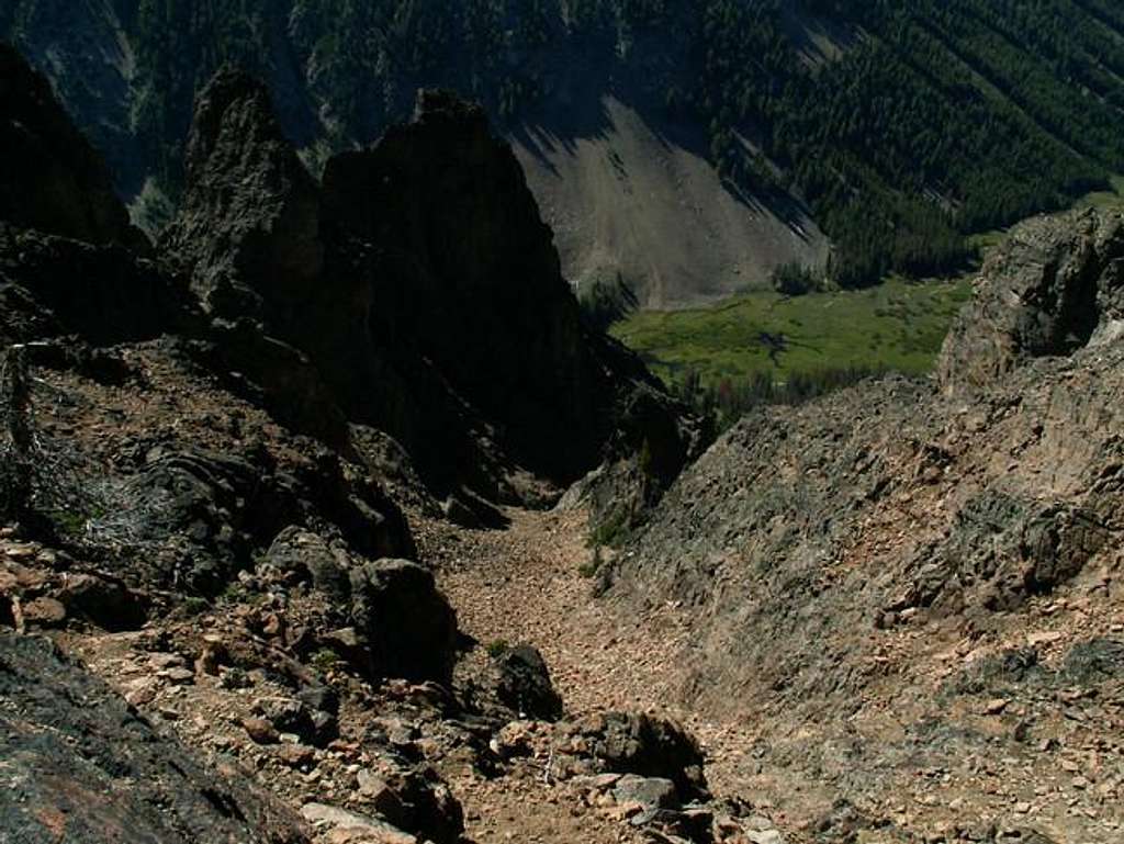 Looking down Frenchmans Gully...