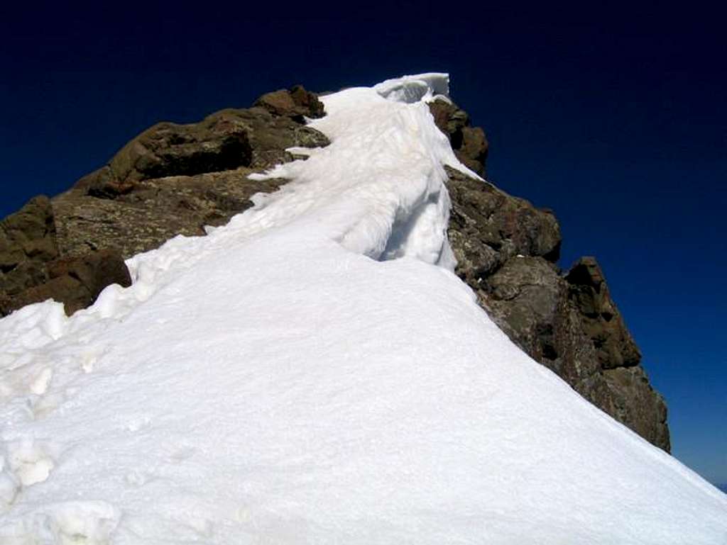 The summit pitch of Mount...
