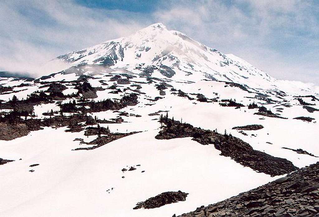 The west side of Mt. Adams on...