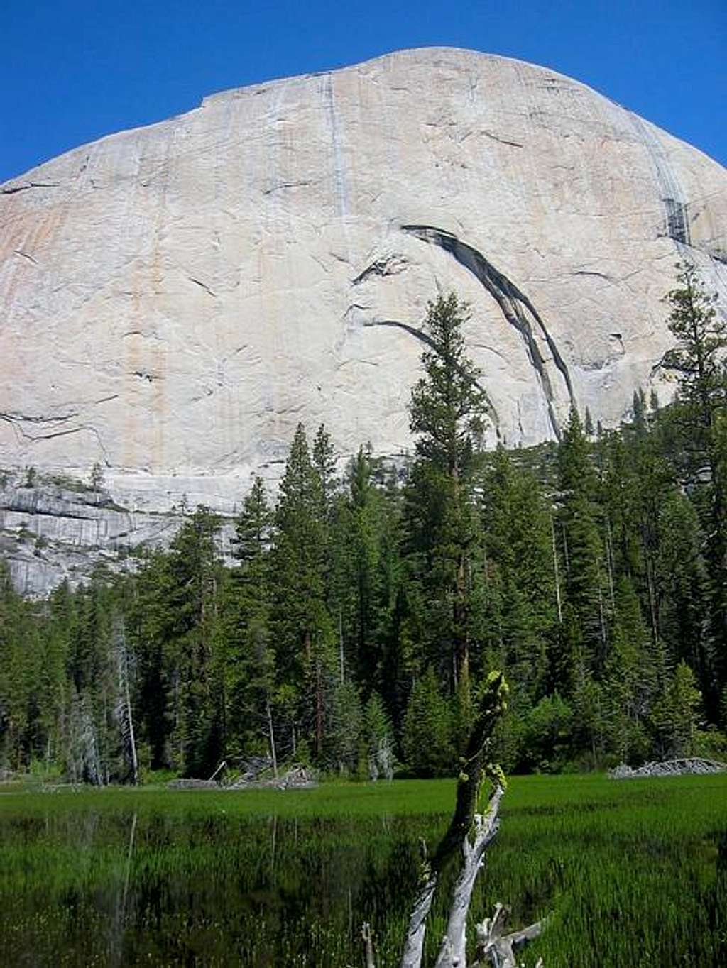 Half Dome above Lost Lake, as...