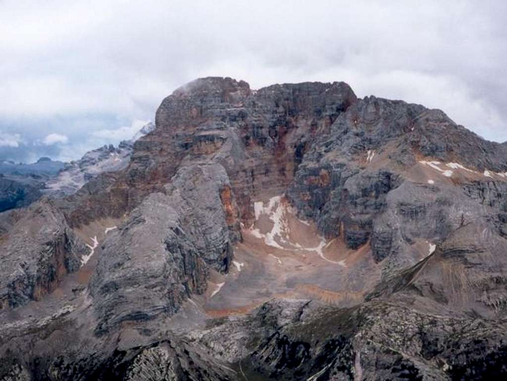 Croda Rossa viewed from the...