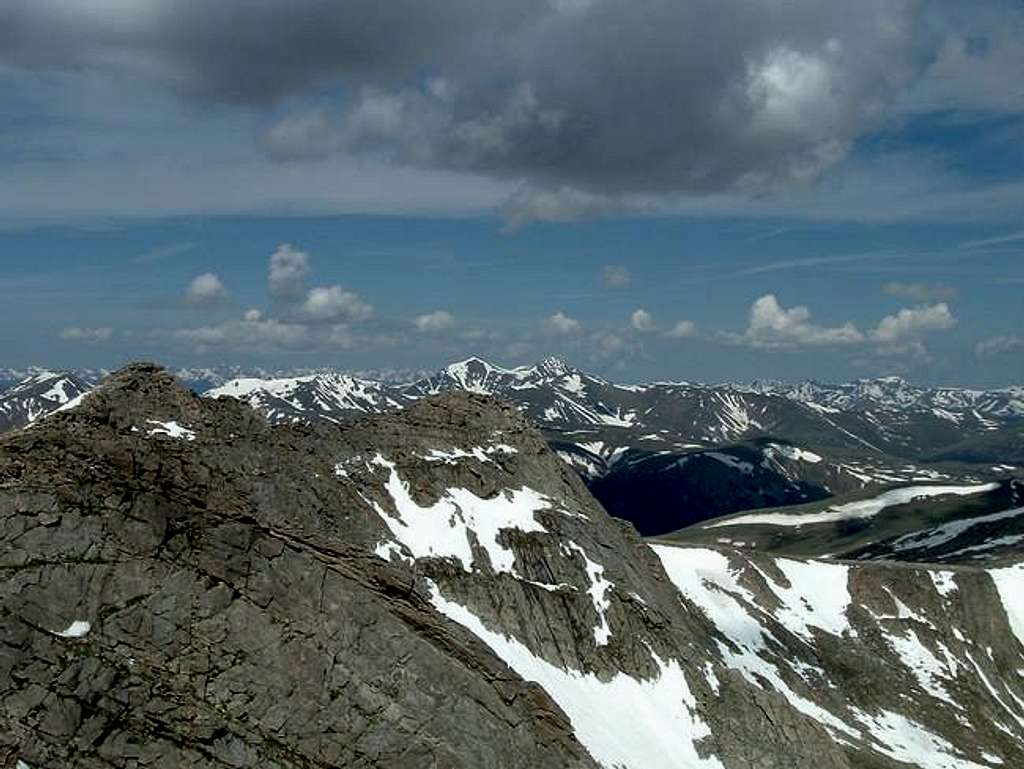 A good view of Mt Evans west...