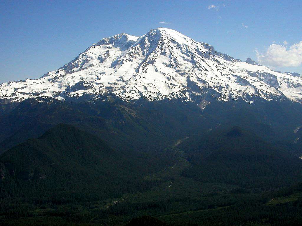 The view of Mt. Rainier from...
