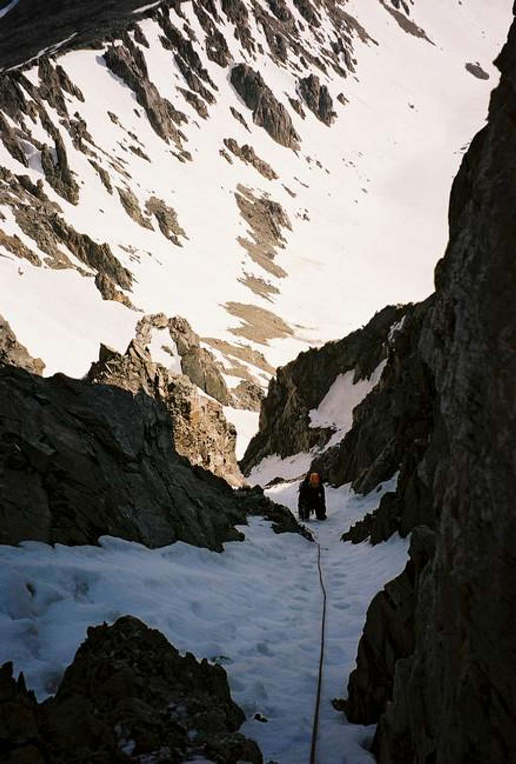 The top section of the steep,...