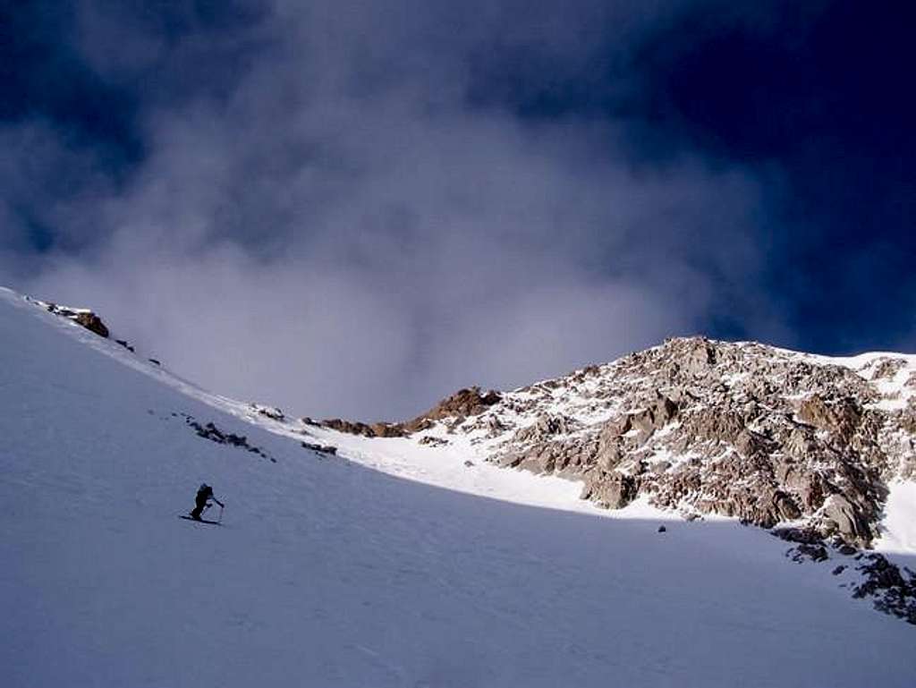 Trackhead, ascending the...