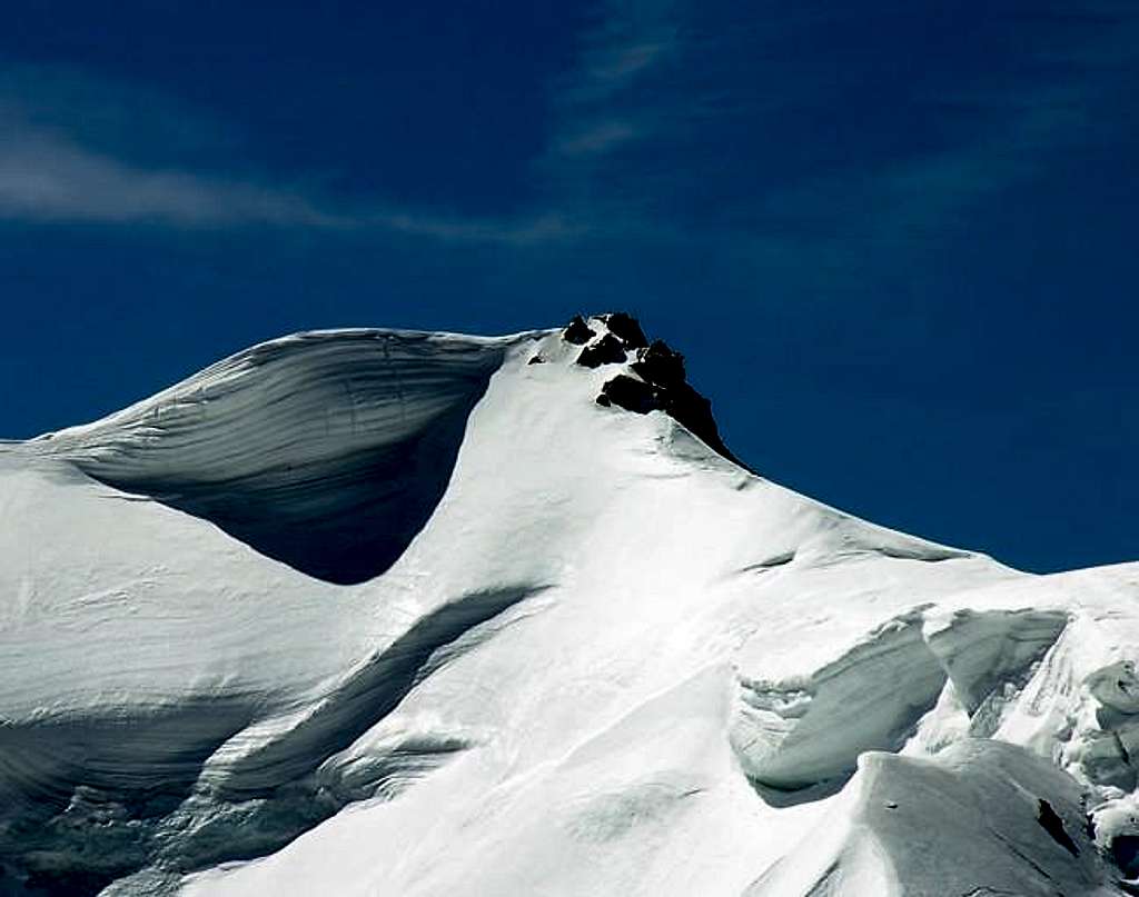 La vetta del mont Blanc du...