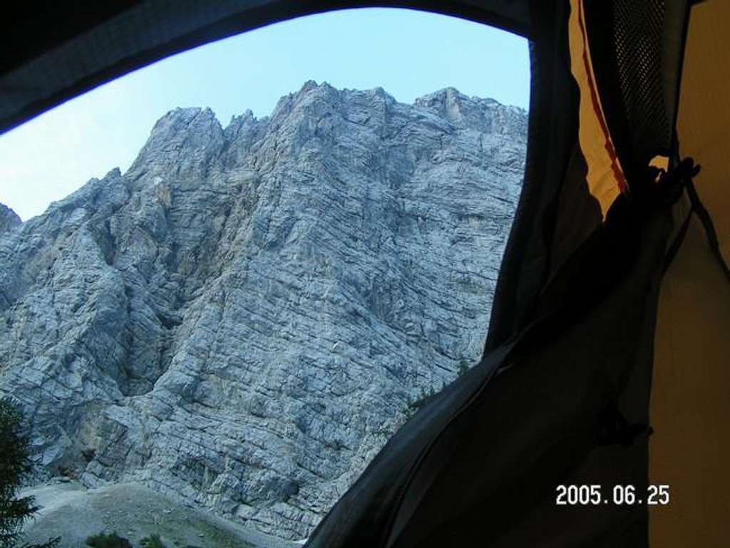view from the tent
