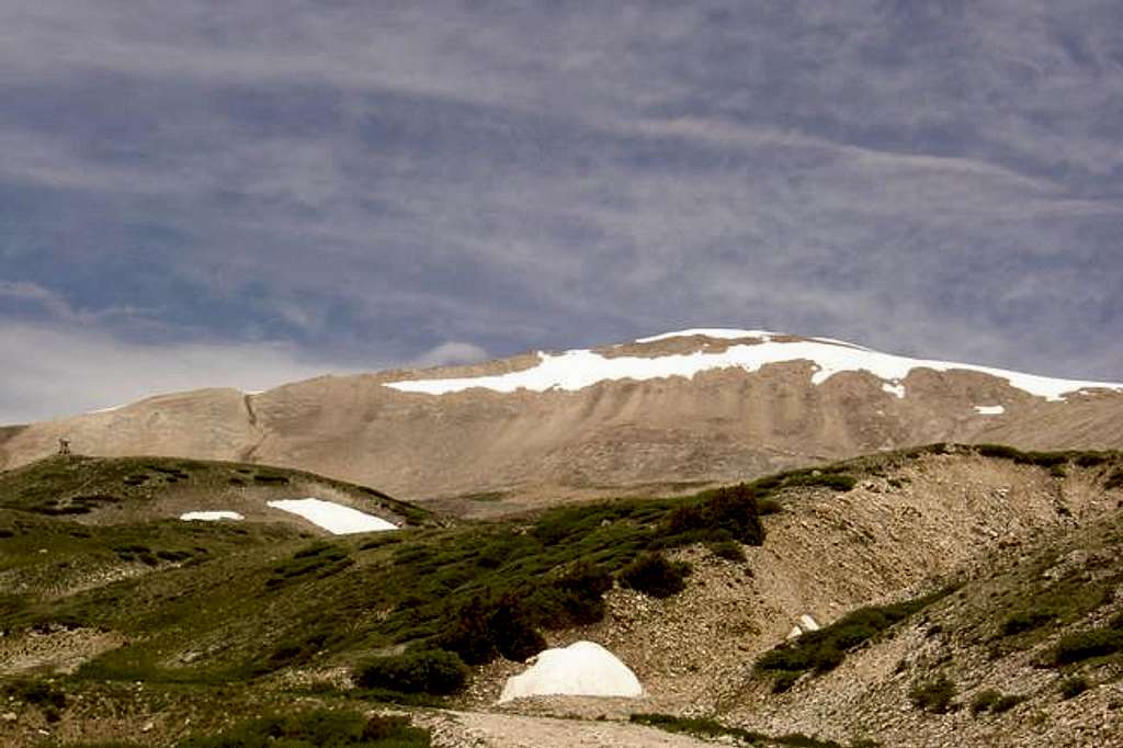 Mt Sherman ridge showing the...