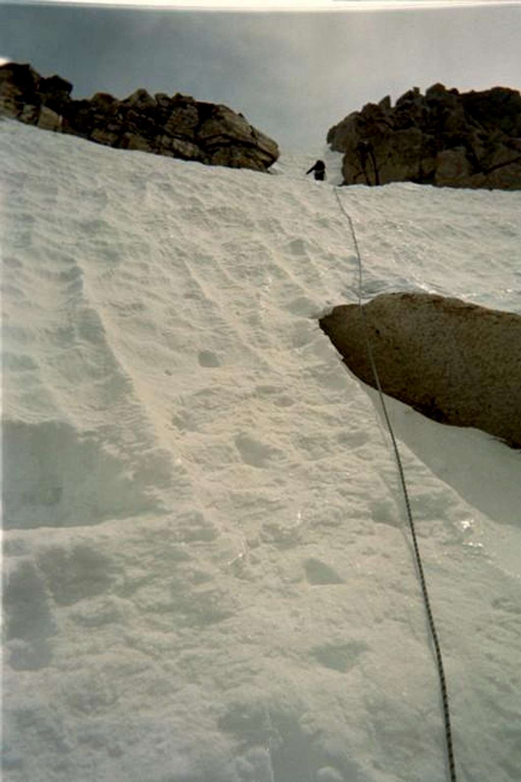 Me heading up a couloir on...