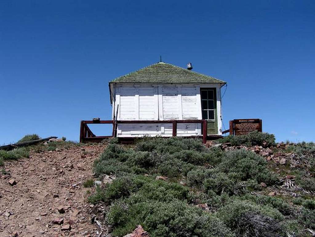 Summit lookout. The door is...