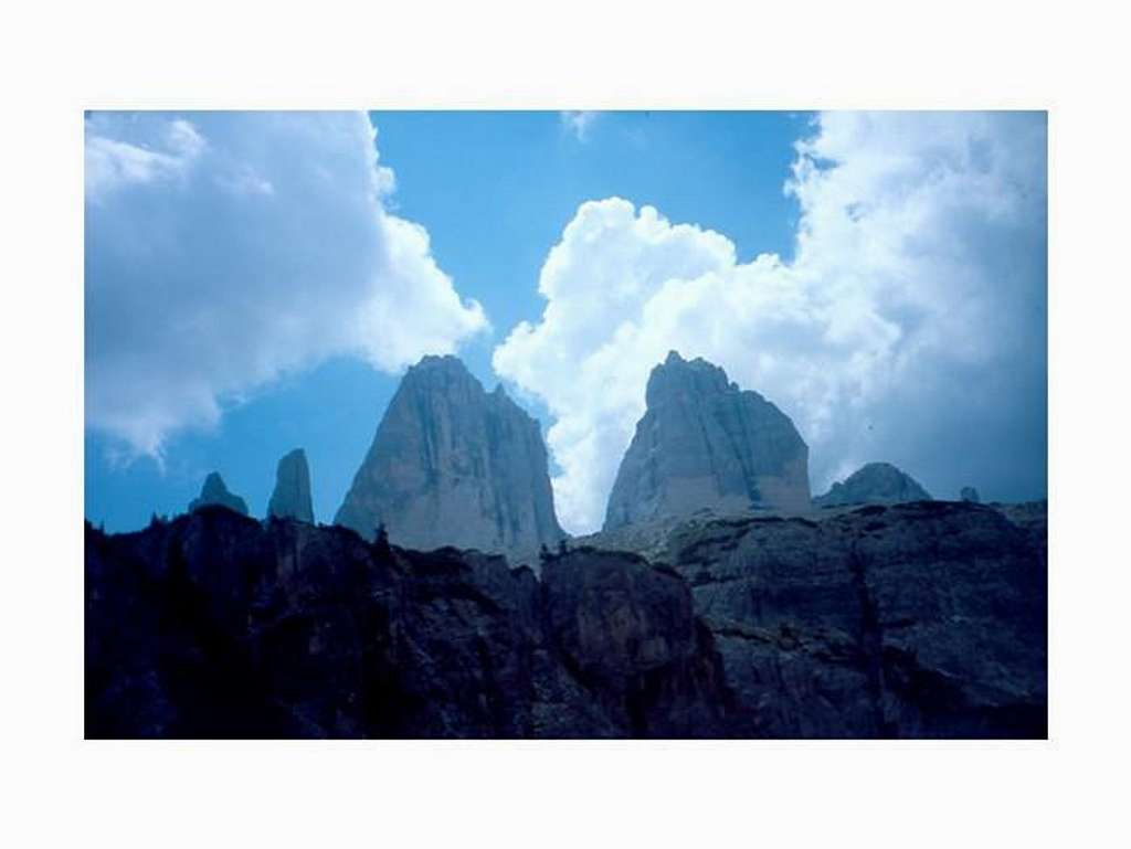 Tre Cime seen from Val di...