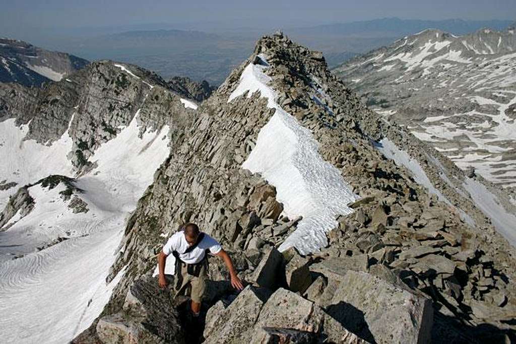 Nearing the summit from the...