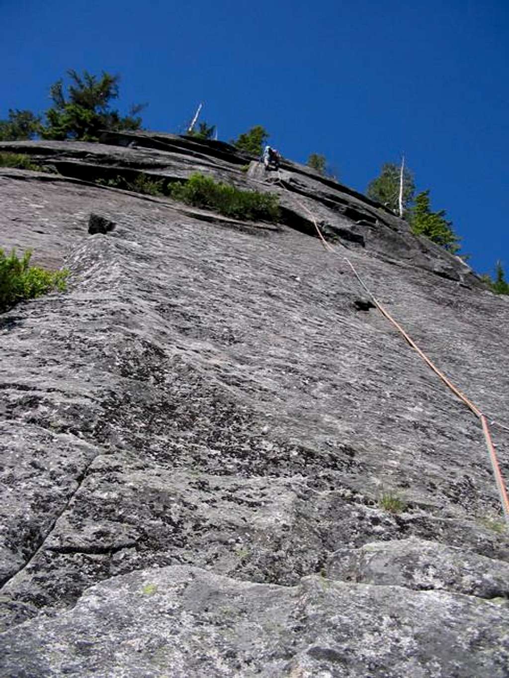 Leading the crux pitch 6 of...
