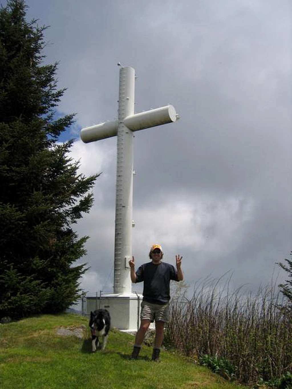 The 60 ft cross on the summit...