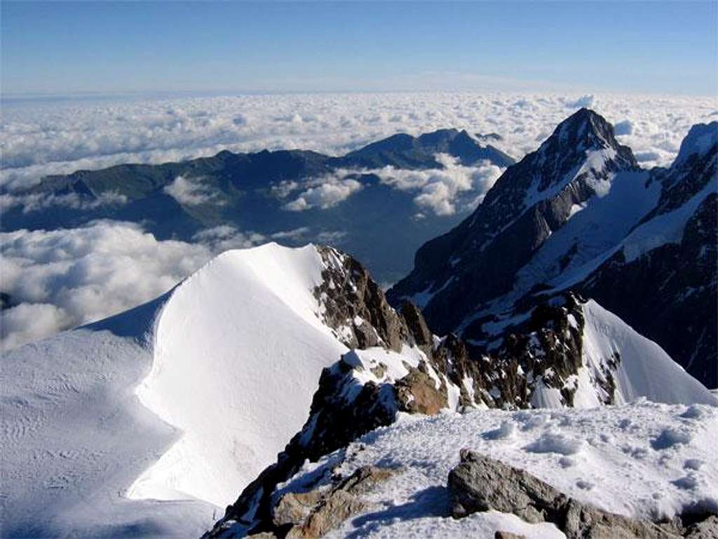Vue du sommet de la Jungfrau...