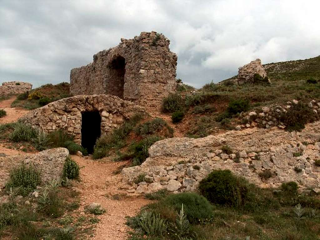 The ruins of the old fort at...