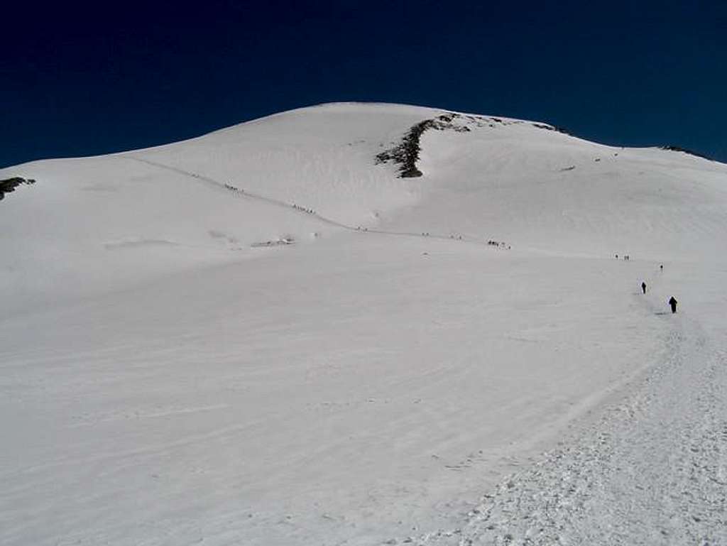 Normal route to Breithorn -...