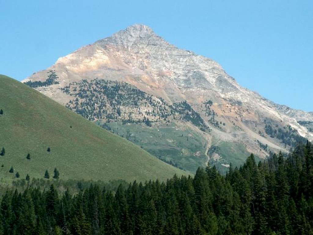 A snow-free Cobb Peak from...