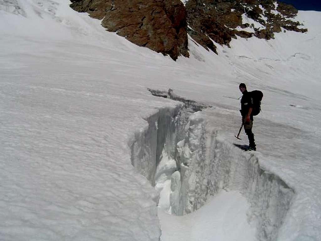 Crevasse on route back from...