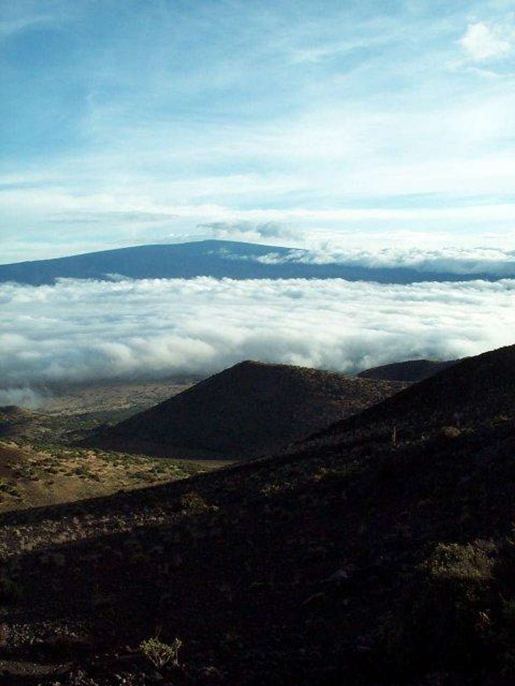 The view of Mauna Loa across...
