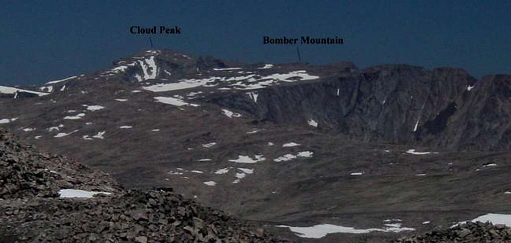 A view of Cloud Peak and...