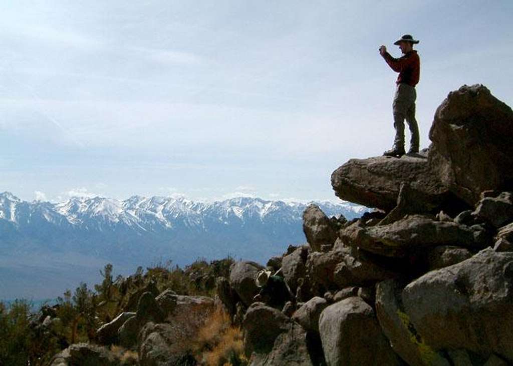 A hiker takes a picture from...