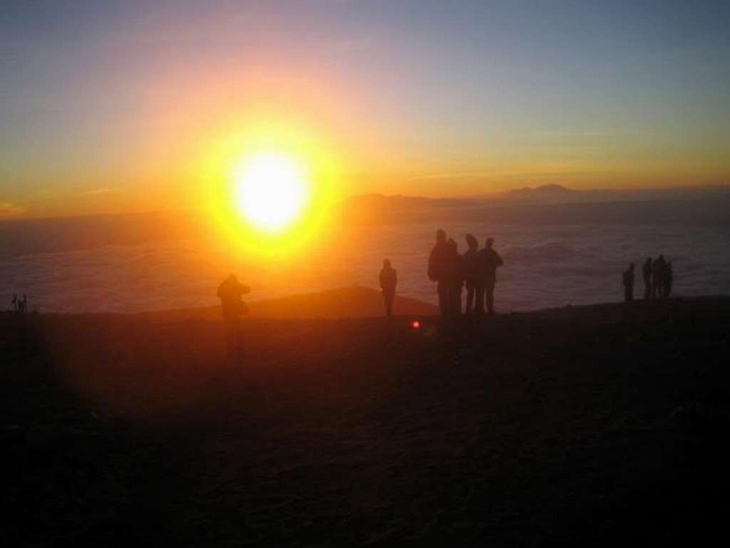 Sunrise from Summit July 2005
