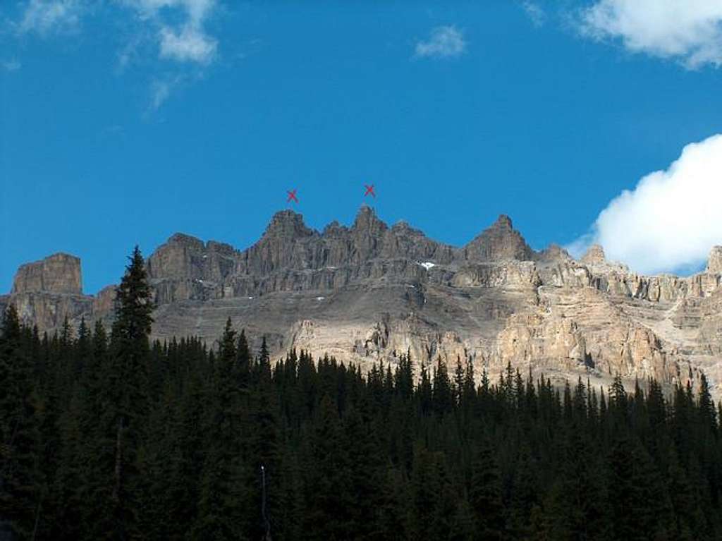 Peaks 4 and 5 of the Dolomite...
