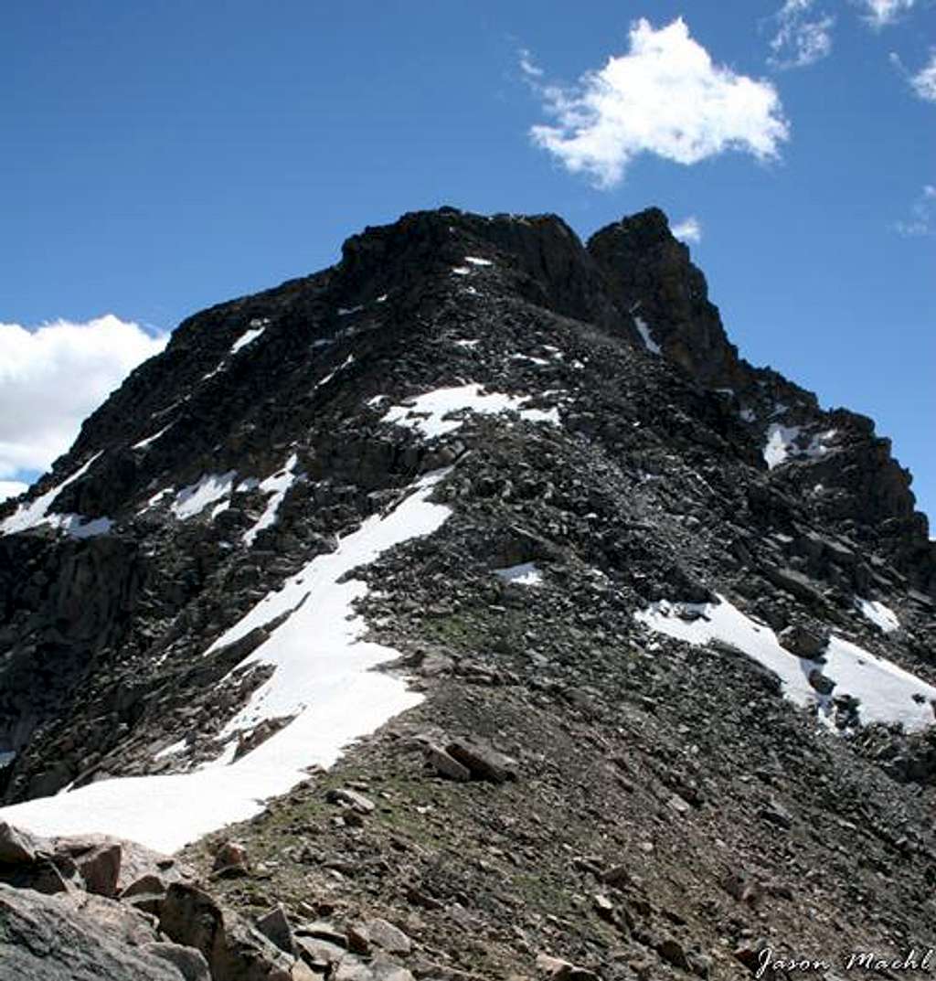 Saddle between Mount Lockhart...