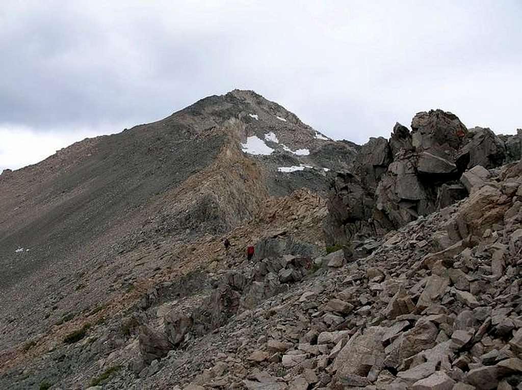 East Ridge of Mount Gould on...