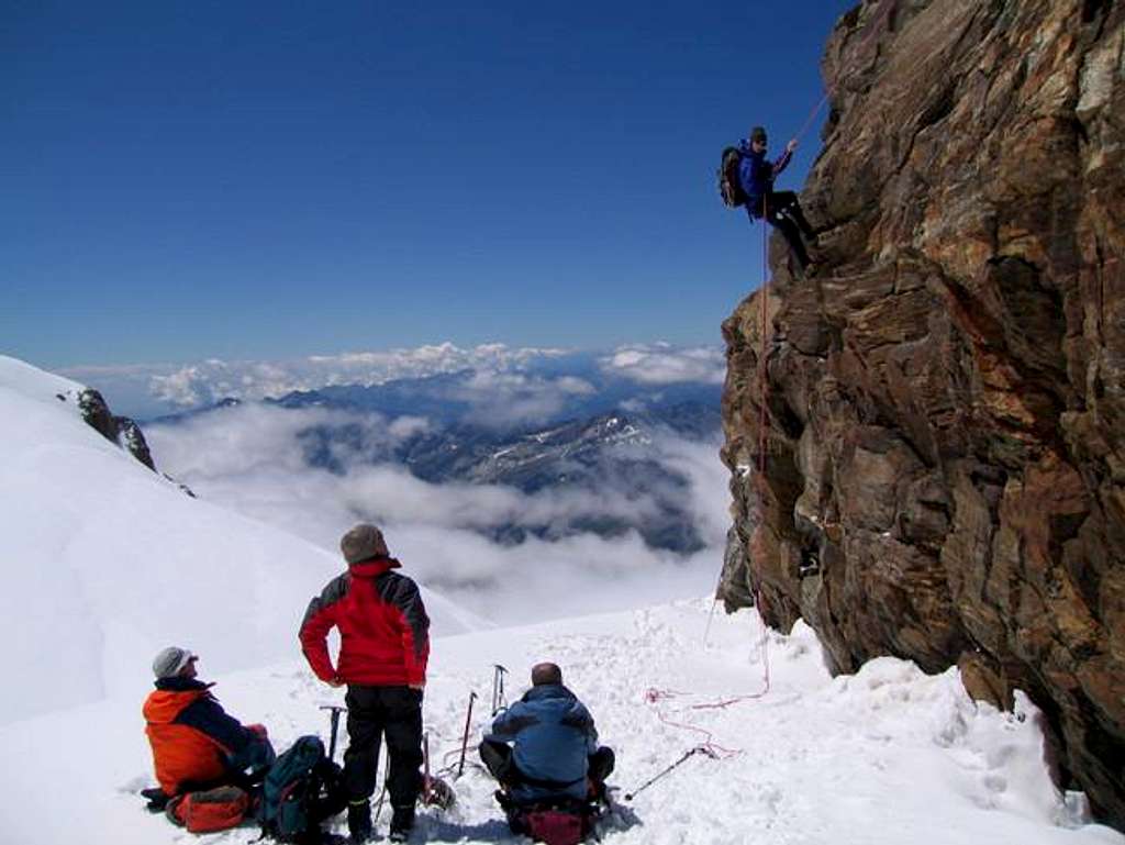 Abseiling the Balmenhorn with...