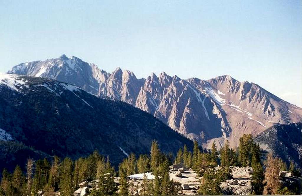 Mount Emerson (left, grey...