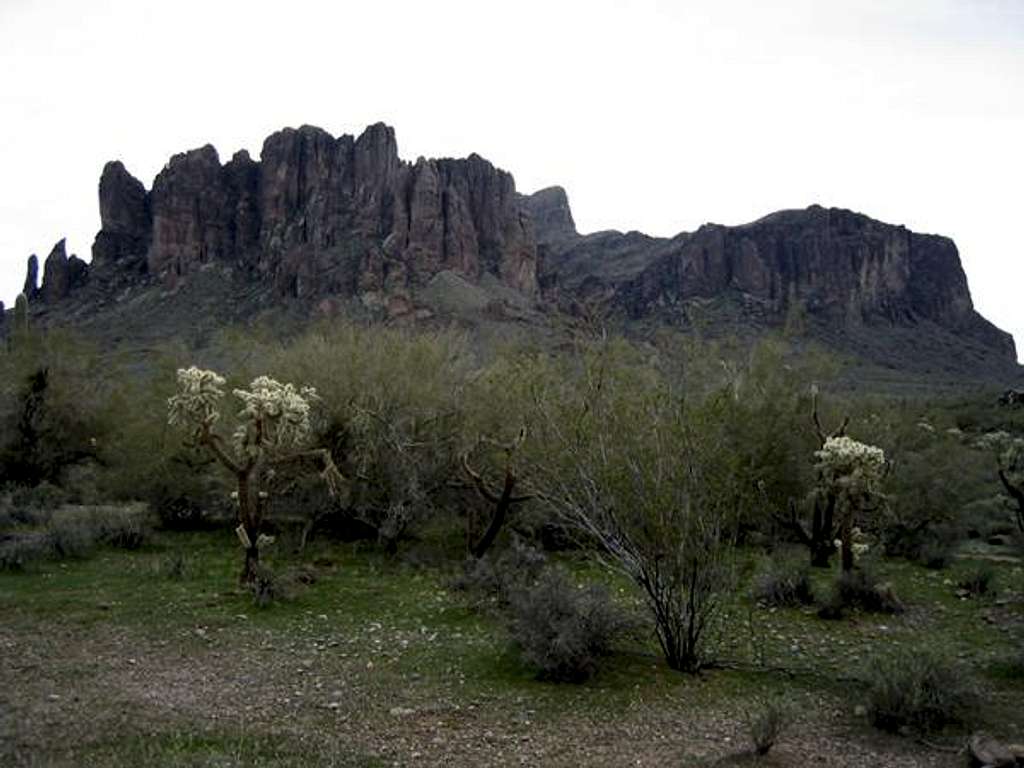 Superstition Mountains. Flat...